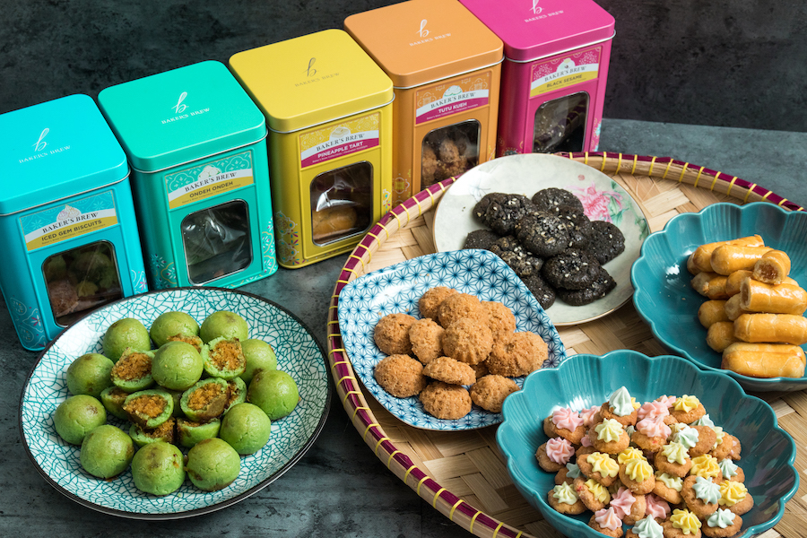 Baker’s Brew PeranakanThemed Chinese New Year Snacks with Ondeh Ondeh Cookies, Less Sweet