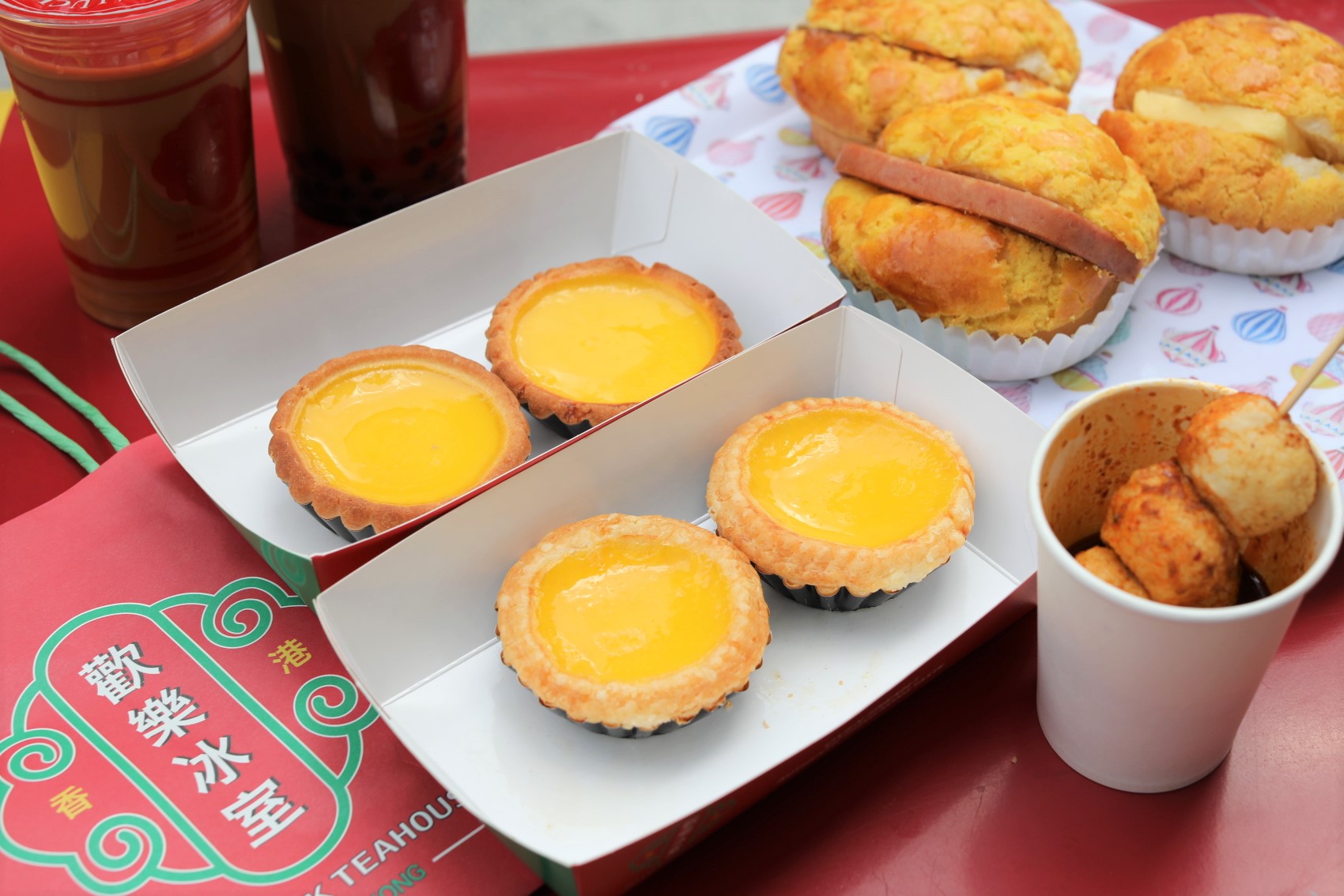 Joy Luck Teahouse Famous Hoover HK Egg Tarts And Kam Kee Cafe’s Bolo