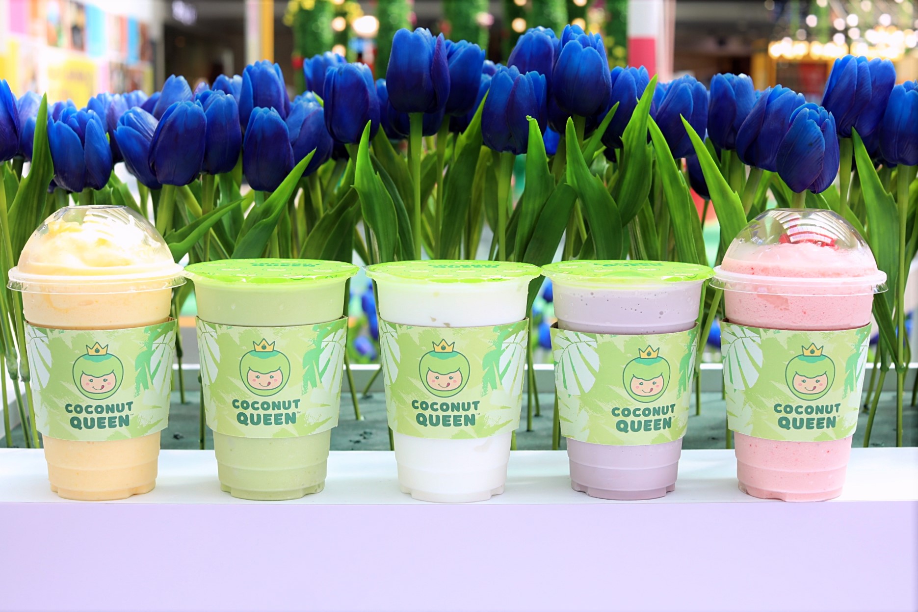 Coconut Queen Coconut Shake Shop With Refreshing Taro, Lychee And