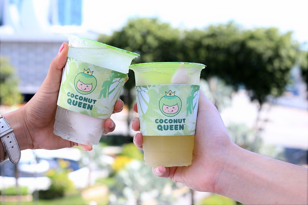 Coconut Queen Coconut Shake Shop With Refreshing Taro, Lychee And