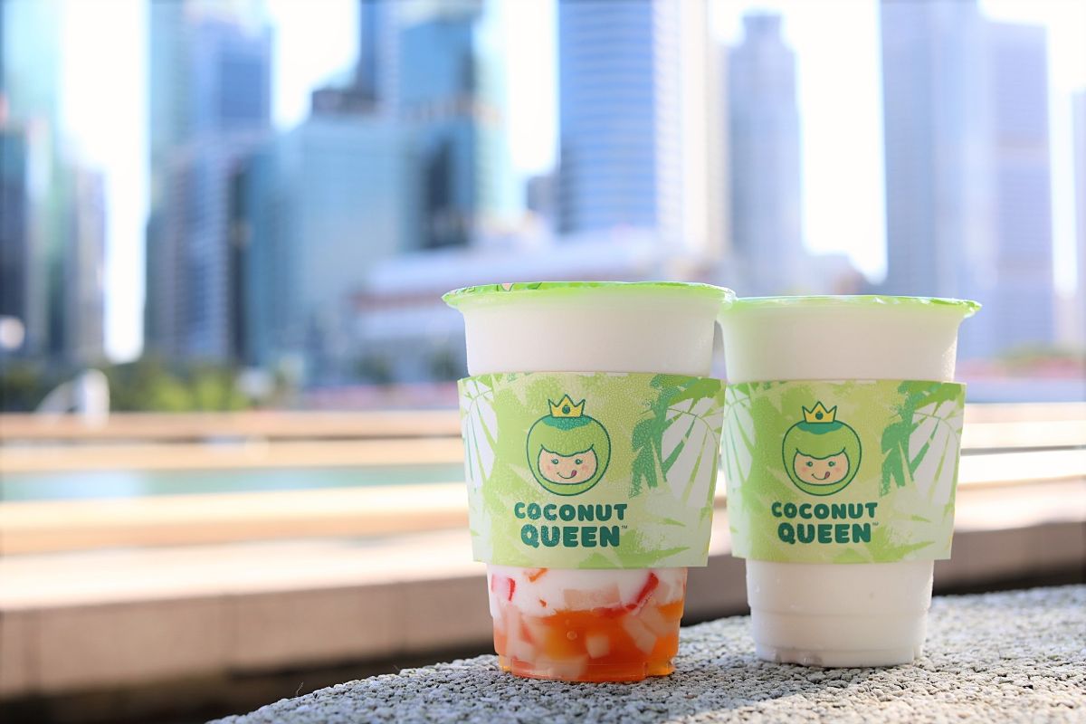 Coconut Queen Coconut Shake Shop With Refreshing Taro, Lychee And