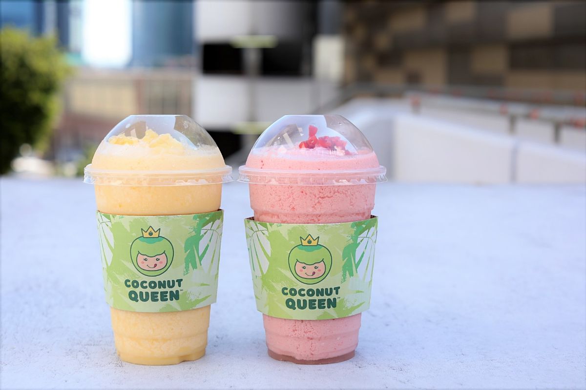 Coconut Queen Coconut Shake Shop With Refreshing Taro, Lychee And