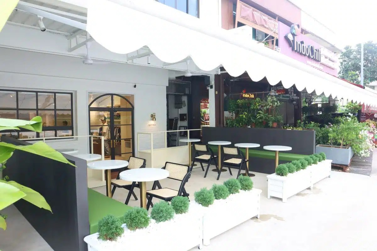 uptown. Cafe Cool Vintage Fashion Cafe With Sausage Muffin And Kimchi