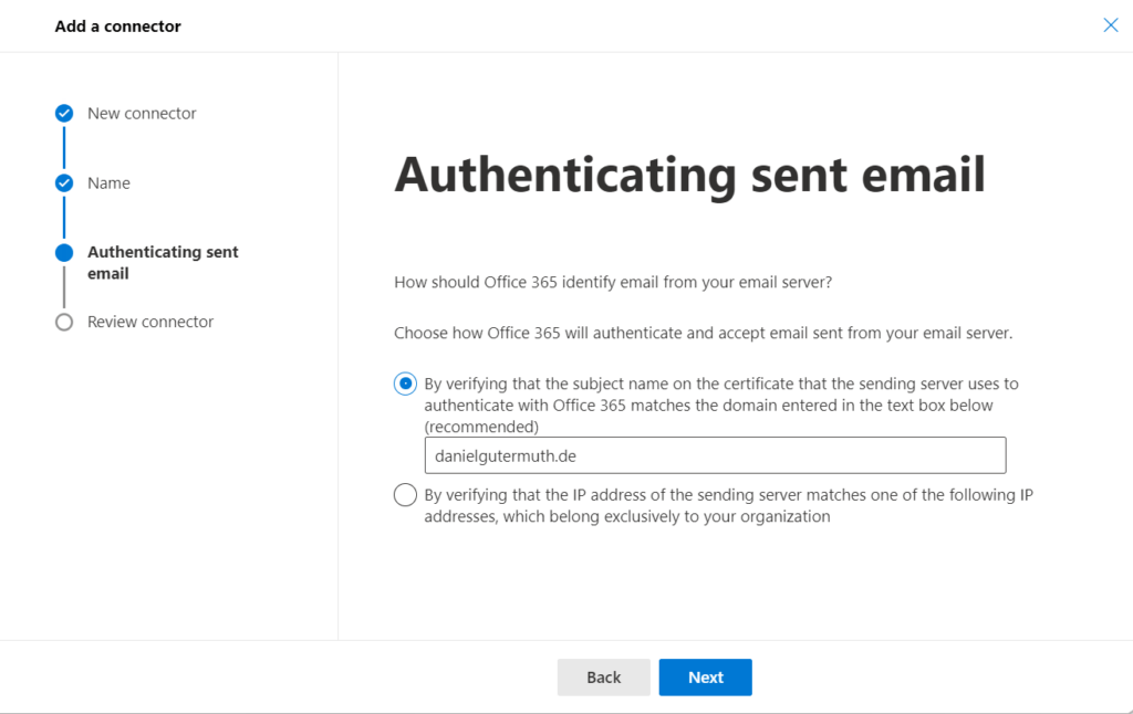 Exchange Online Connector erstellen Daniel Gutermuth