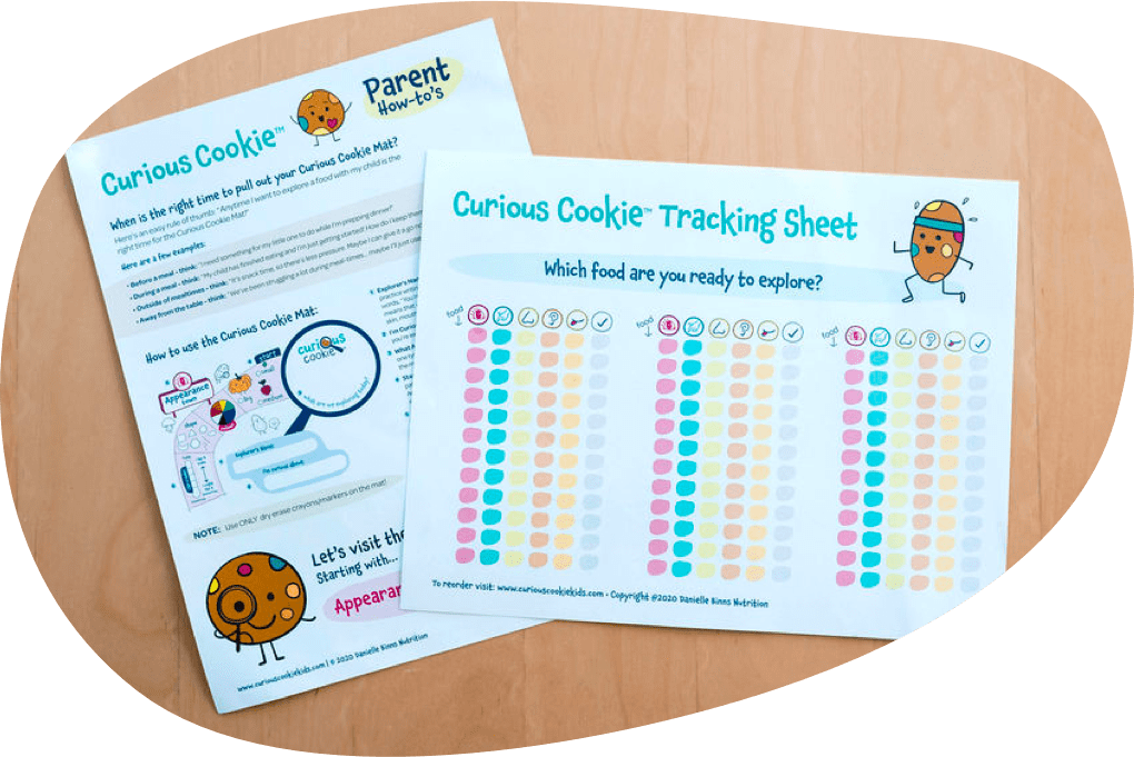  Curious Cookie Food Exploration Mat for Picky Eaters
