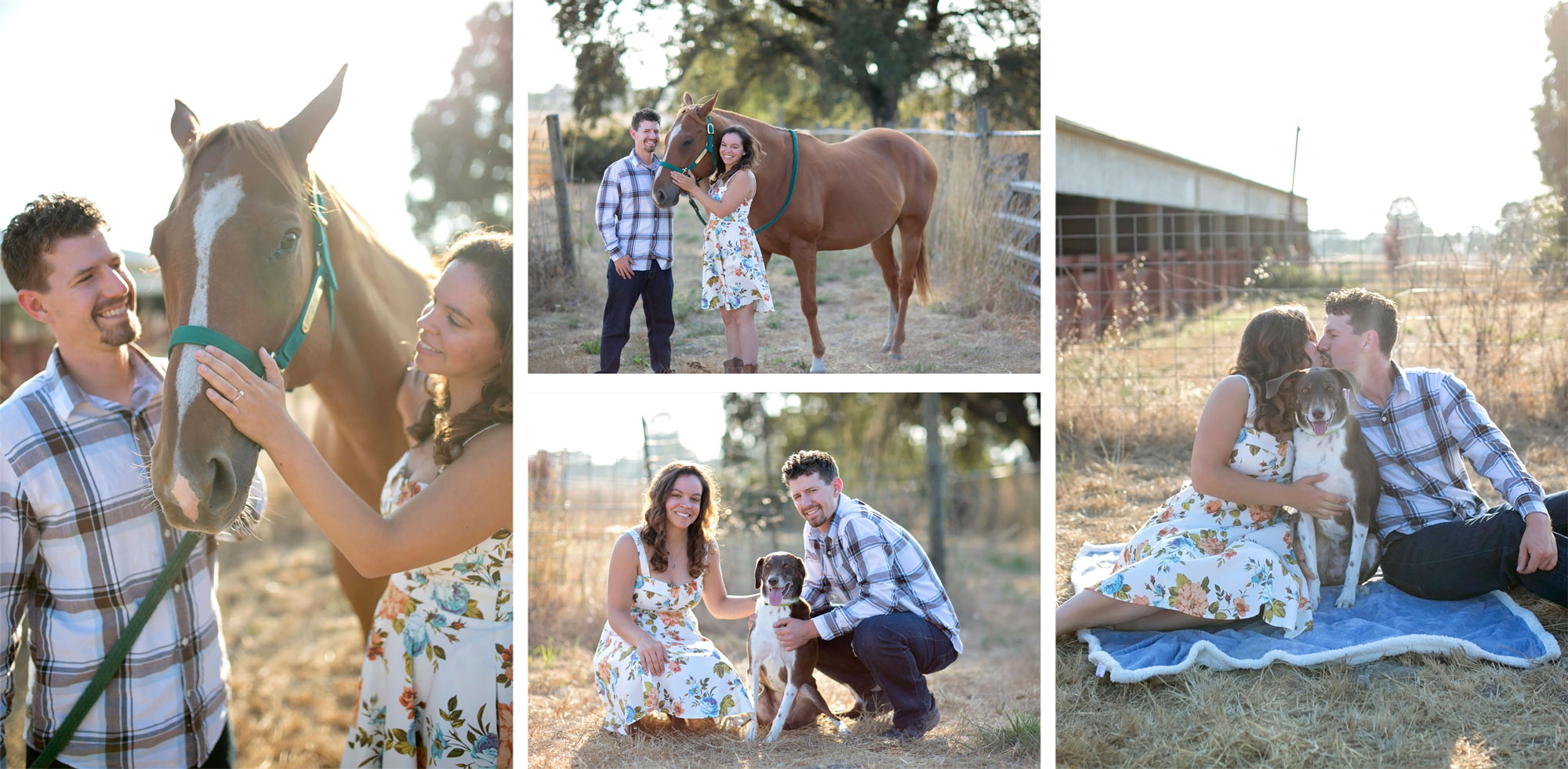 Hunter Lane Equestrian Center Engagement Photoshoot Matt & Kayla