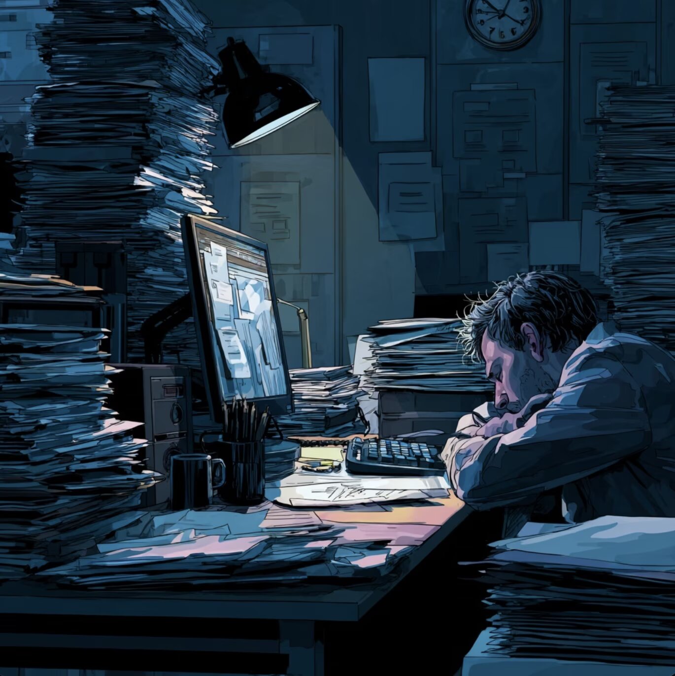 Erhöhter Arbeiterdruck von AI
