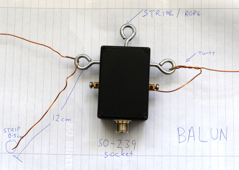 Building an antenna and receiving ham and shortwave stations with SDR