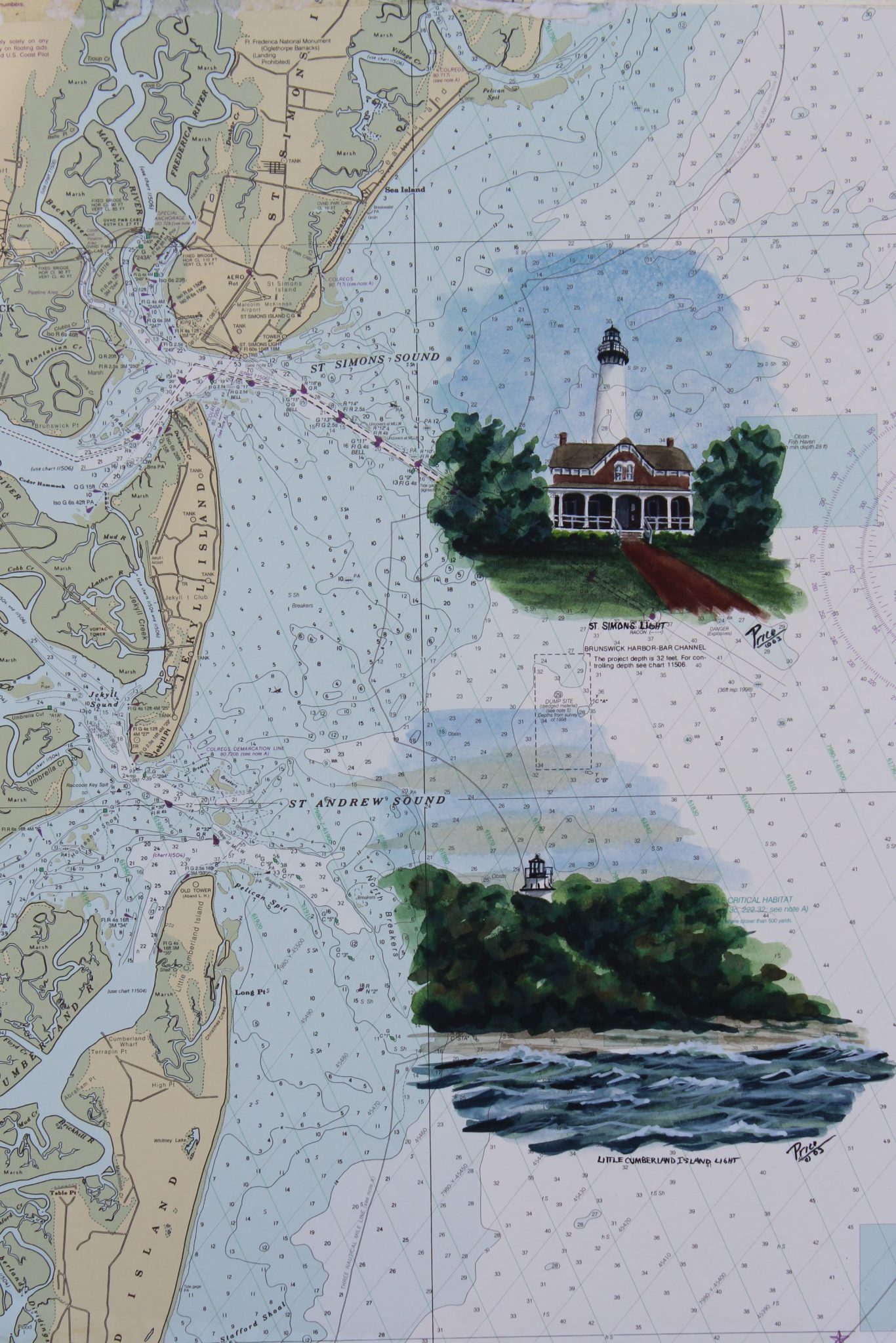 Saint Simons Light, Little Cumberland Island Light, Cumberland