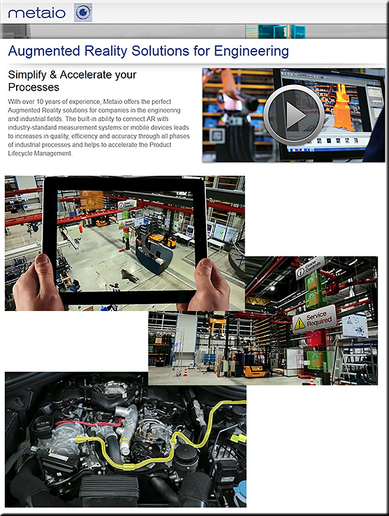 metaio Augmented Reality Solutions for Engineering