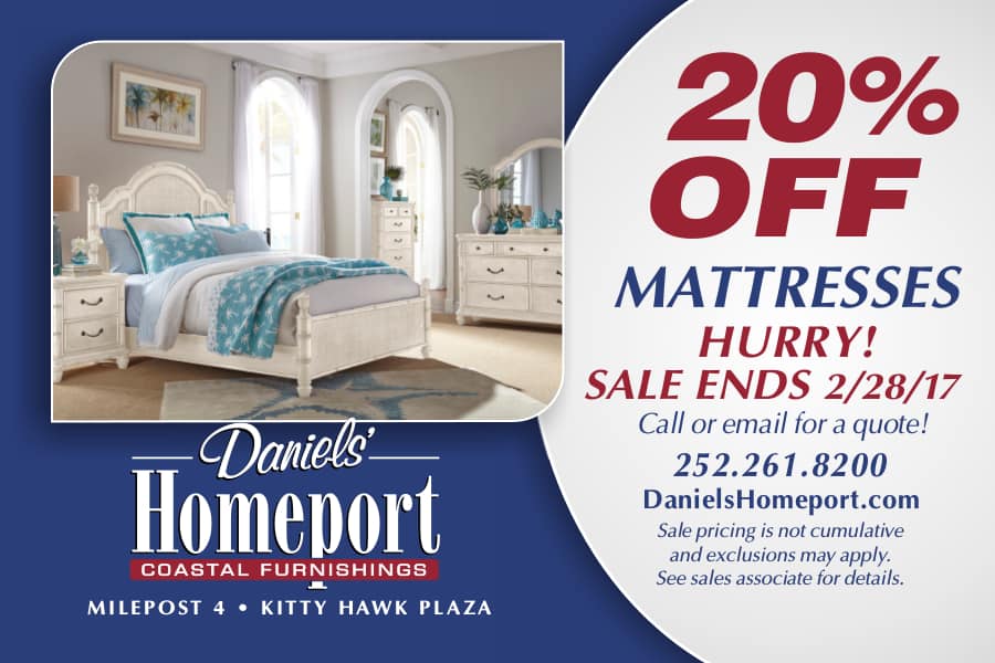 Mattresses on sale Daniels' Homeport Coastal Furnishings