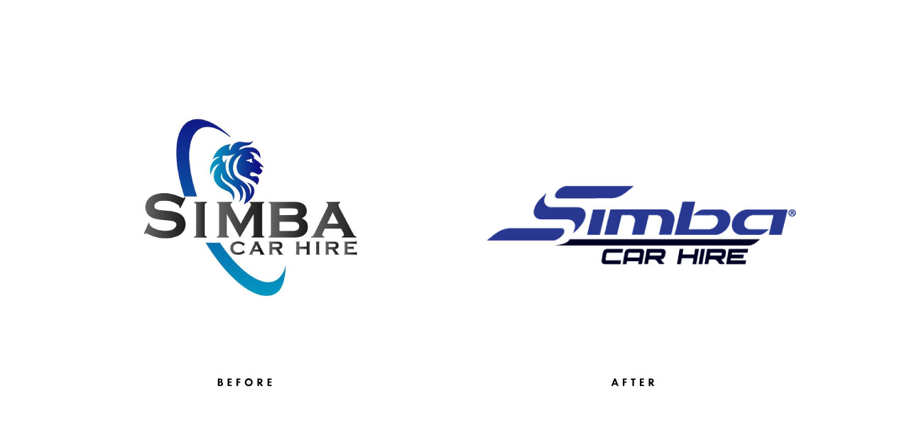 Simba Car Hire Award Winning & Affordable Logo Design Specialist