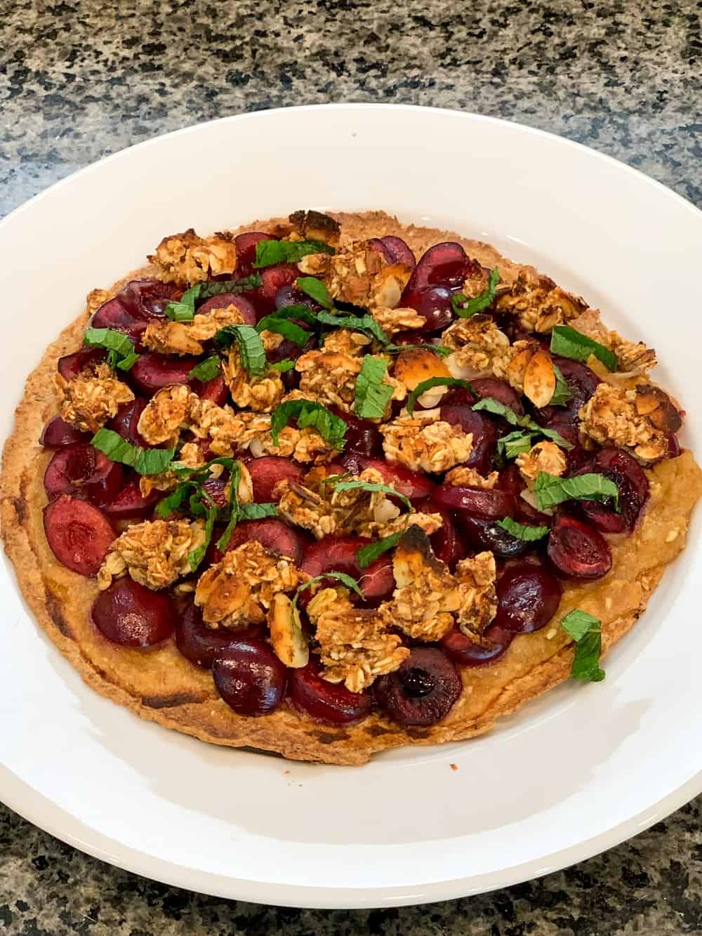 Amazing Cherry Oat Pizza! Daniel's Plate