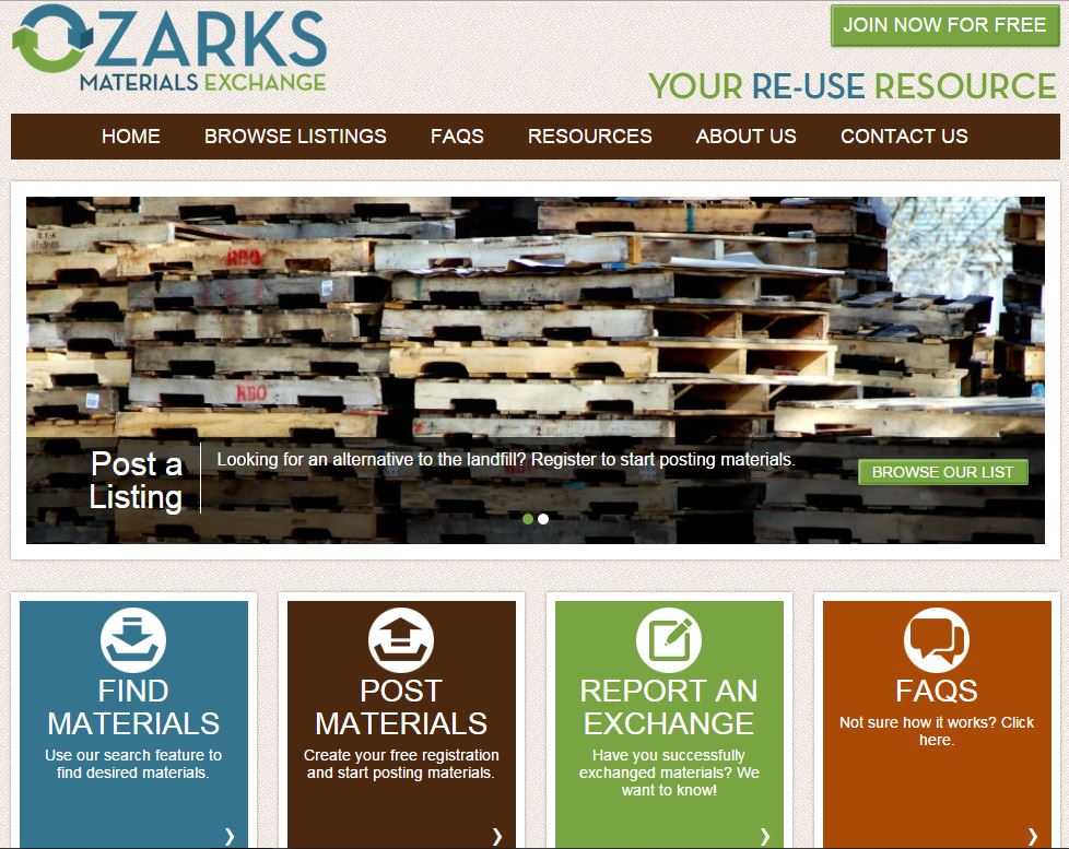 Check out the Ozarks Materials Exchange Daniels Training Services