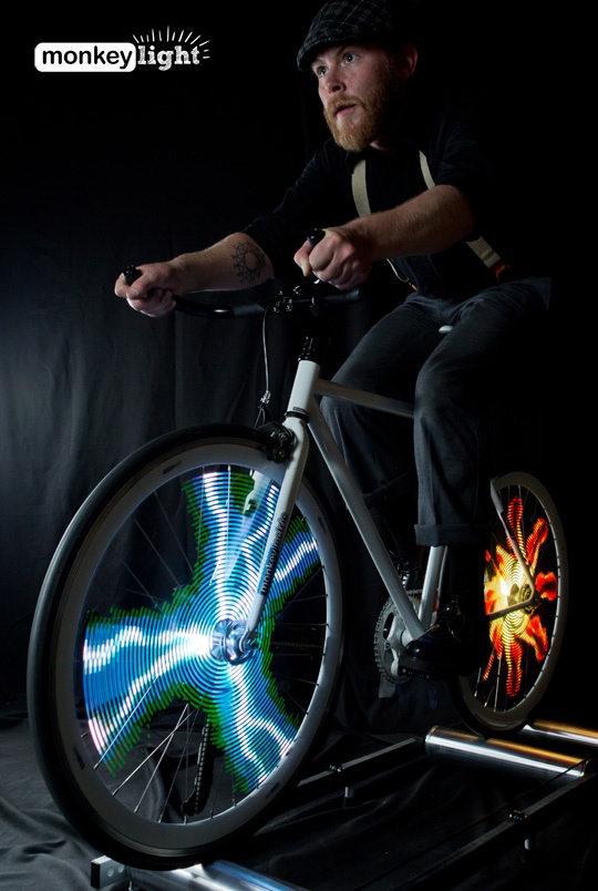 Ride in style with hologramlike display for bicycle wheels Daniel