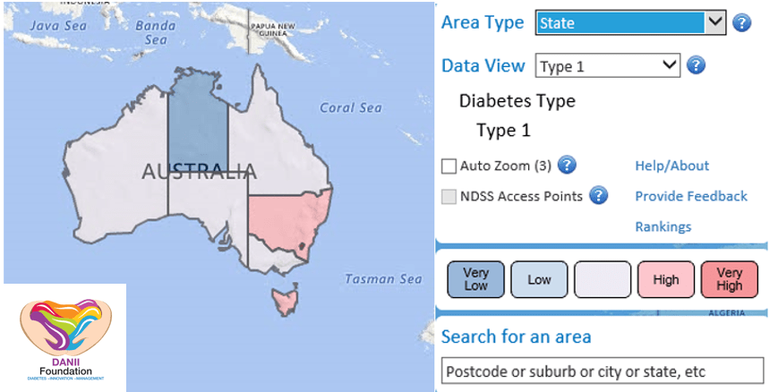 Diabetes in Australia Interactive Map DANII Foundation