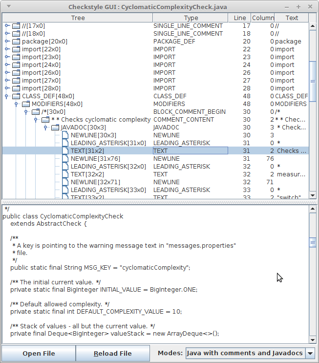 checkstyle Writing Javadoc Checks