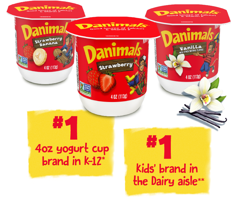 Danimals Nonfat Yogurt Cups for Kids Bulk & Wholesale / Food Service