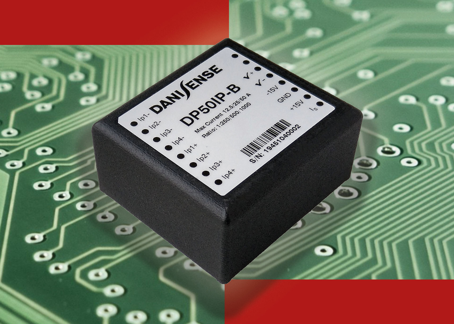 New PCBmount current transducer from Danisense features high stability