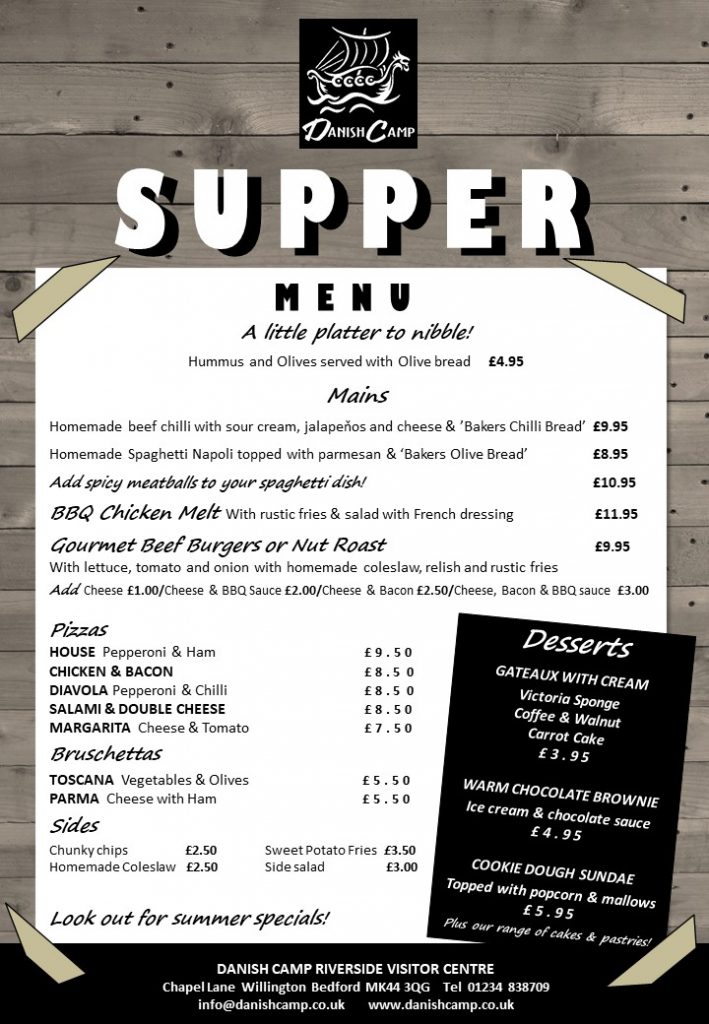SUPPER MENU 2019 BASIC Danish Camp