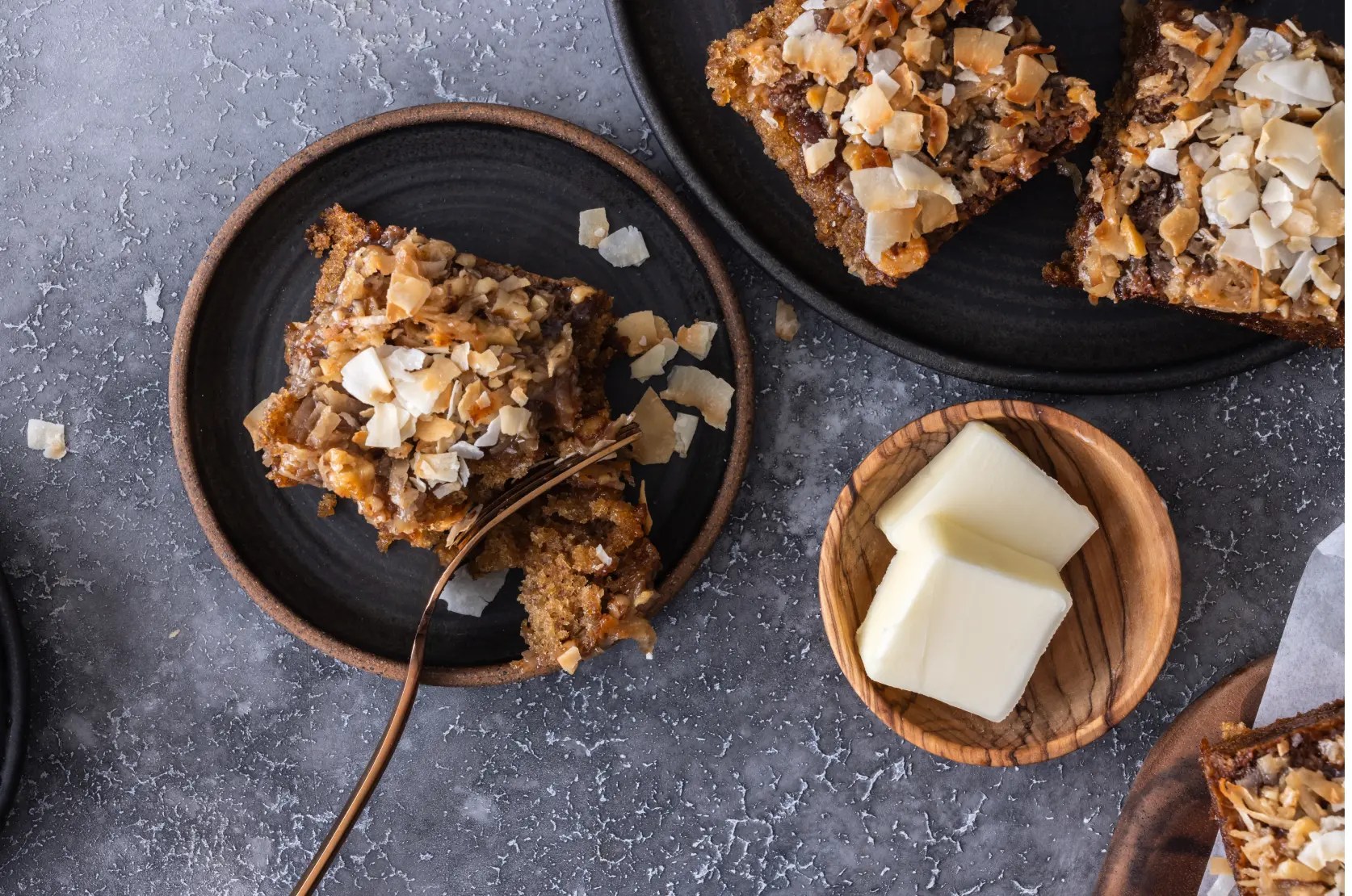 Danish Creamery Oatmeal Cake with CoconutWalnut Broiled Topping