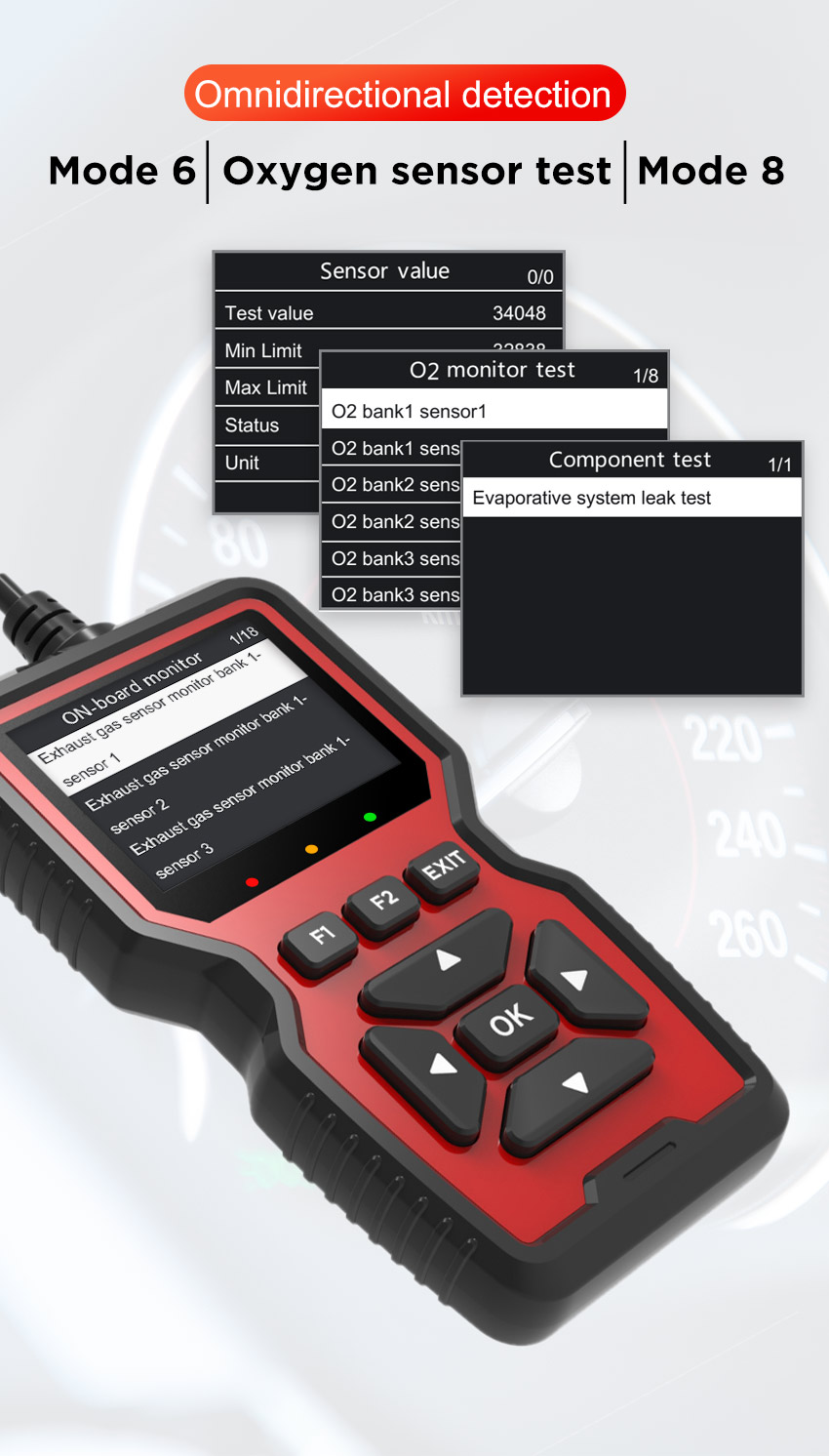 V519 OBD-II Scanner OBD2 Fault Diagnosis Tool for Engine Code Detection