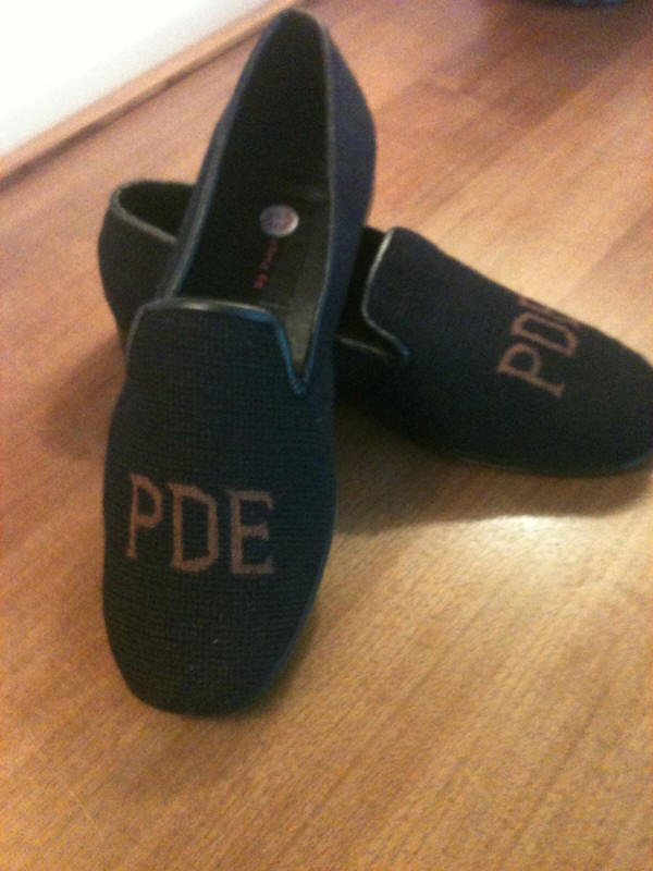 Needlepoint Shoes for Men from Dann Mens Clothing, Handcrafted Mens Shoes