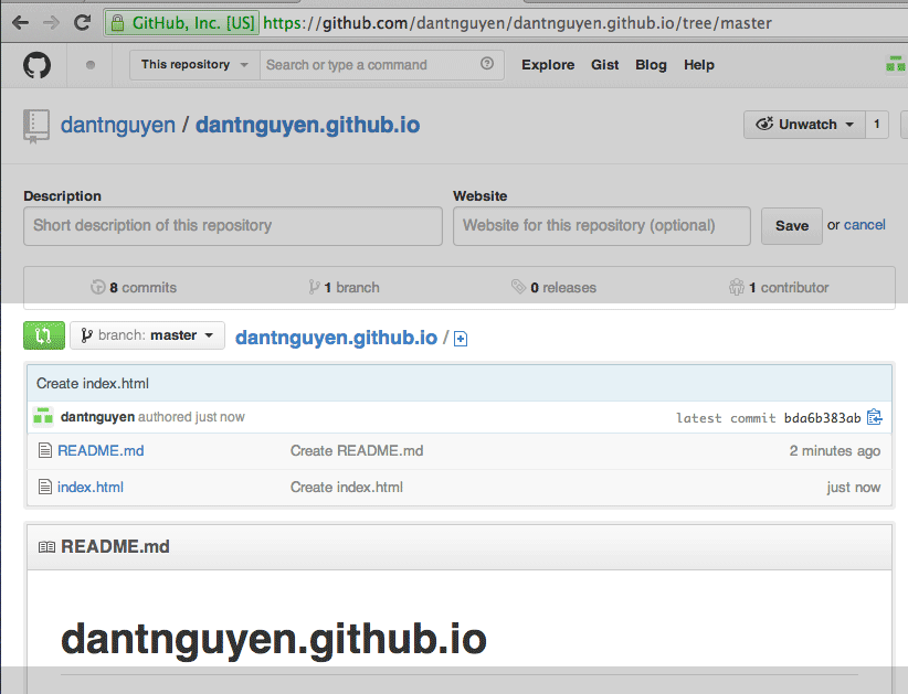 Publishing  Pages from Scratch with Github Pages