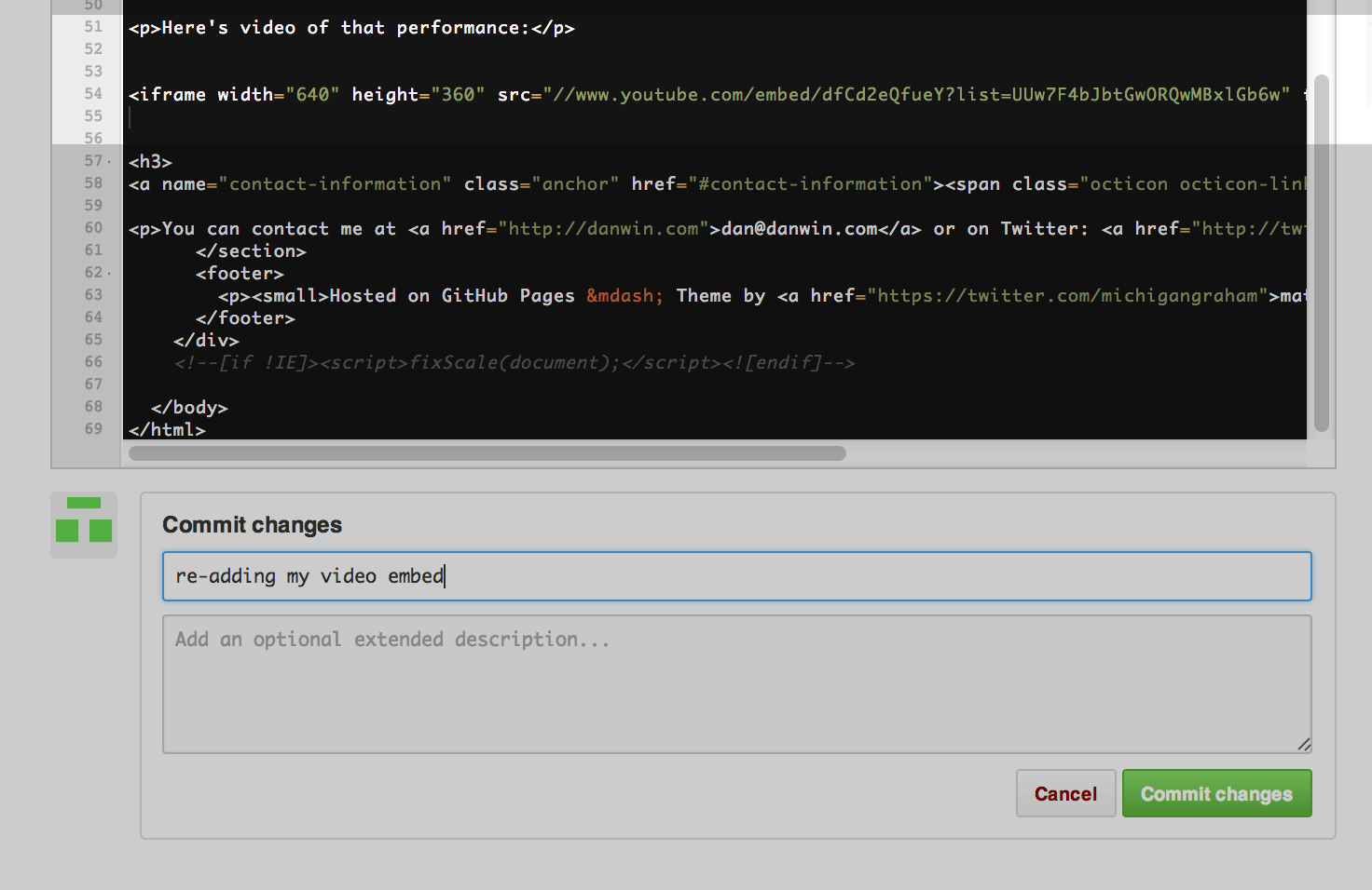 PreFab Pages with Github's Automatic Page Generator
