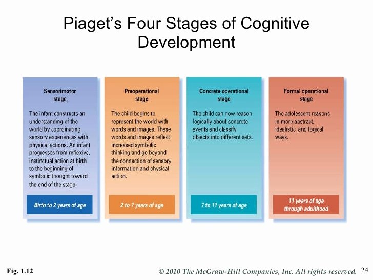 √ 20 Piaget 4 Stages Of Cognitive Development Chart ™ Dannybarrantes