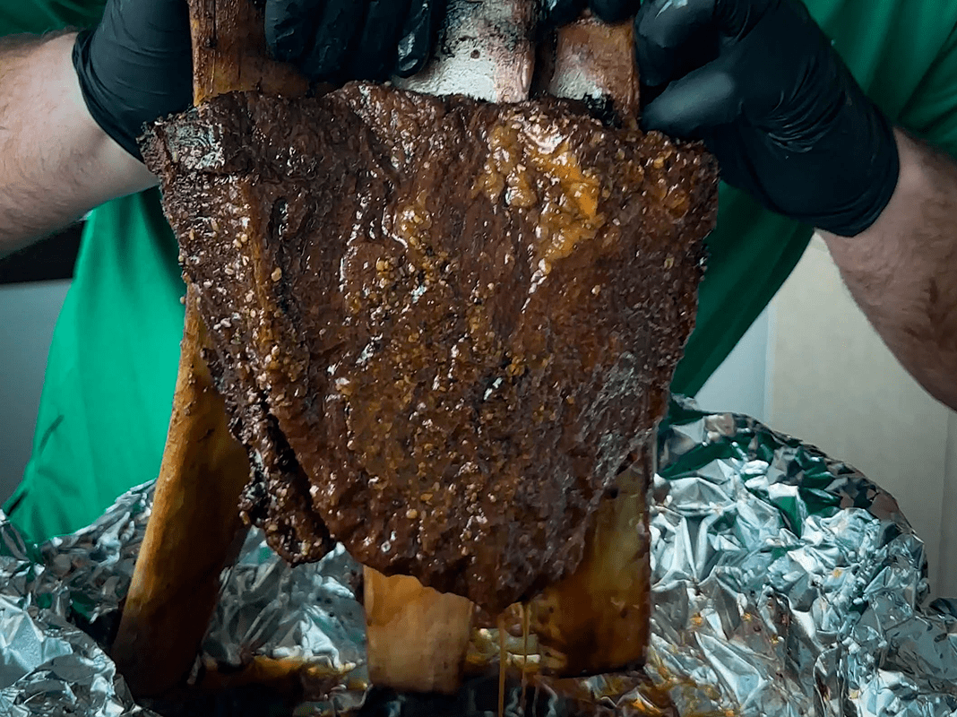 Smoked Dinosaur Ribs DanO's Seasoning