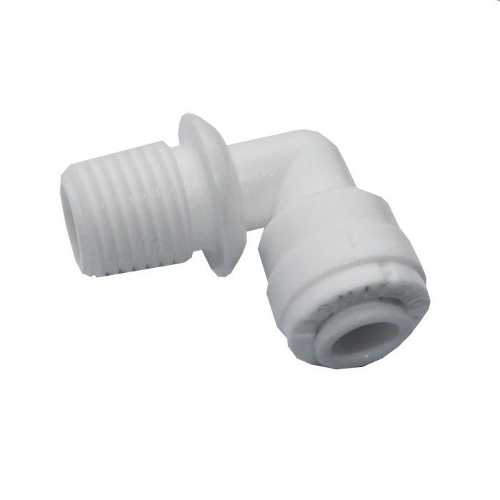 Plastik fitting 90 graders bøjning 1/4 slange til 1/8 gevind FIT0040