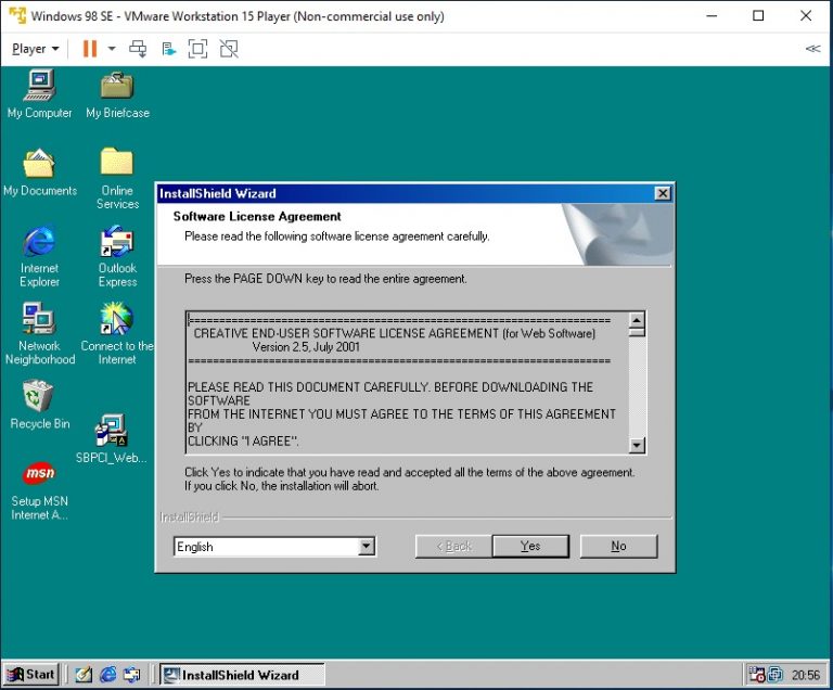 How To Install Windows 98 Second Edition Virtual Machine using VMware Player Dan's Things
