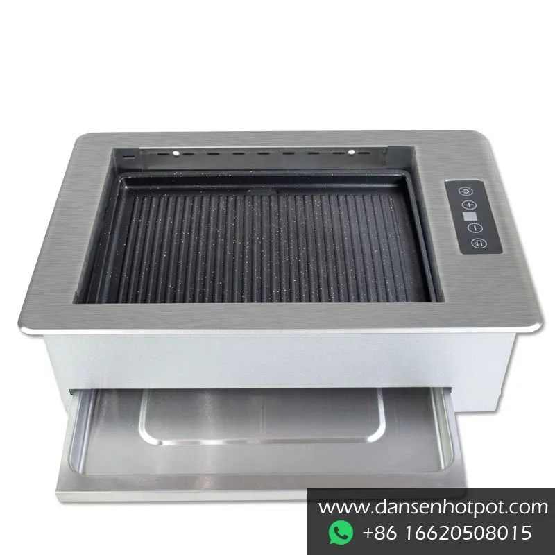 Built in Smokeless Korean BBQ Grill with 110V For Restaurant