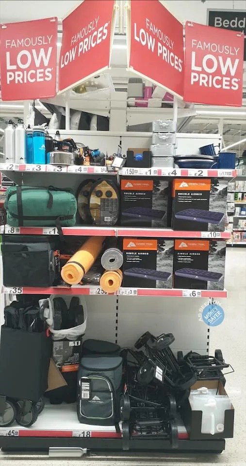 Low Prices On Camping accessories At Asda Dansway Gifts UK