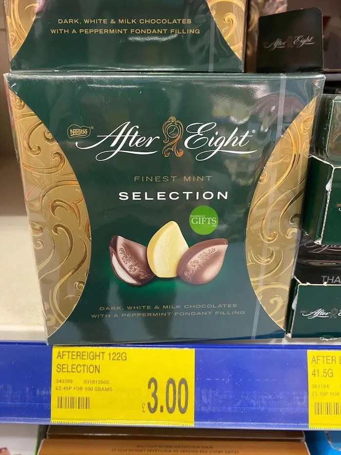 New After Eight Selection Box At B&M Bargains Dansway Gifts UK