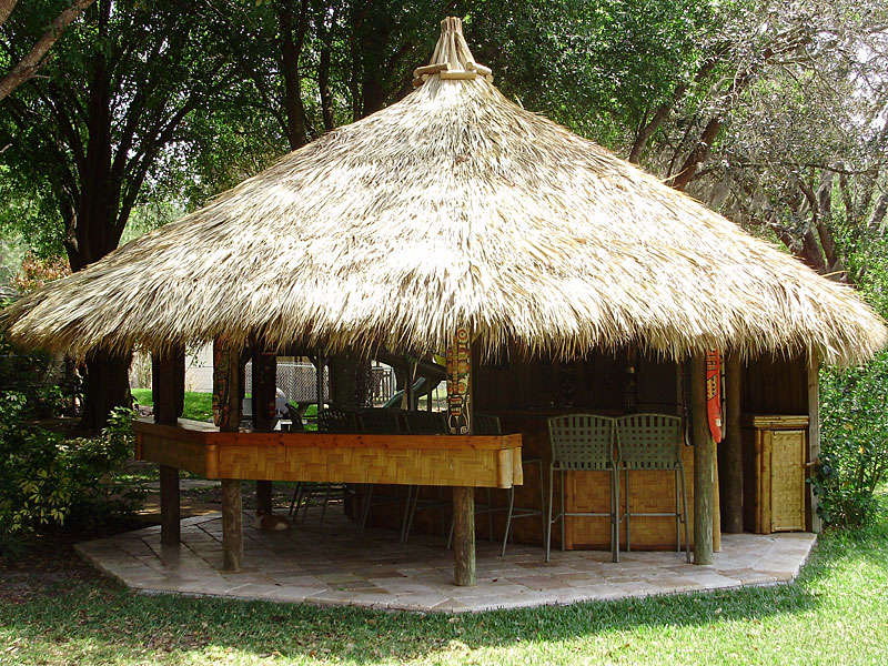 South Florida Commercial & Residential Tiki Huts Dan the Tiki Hut Man