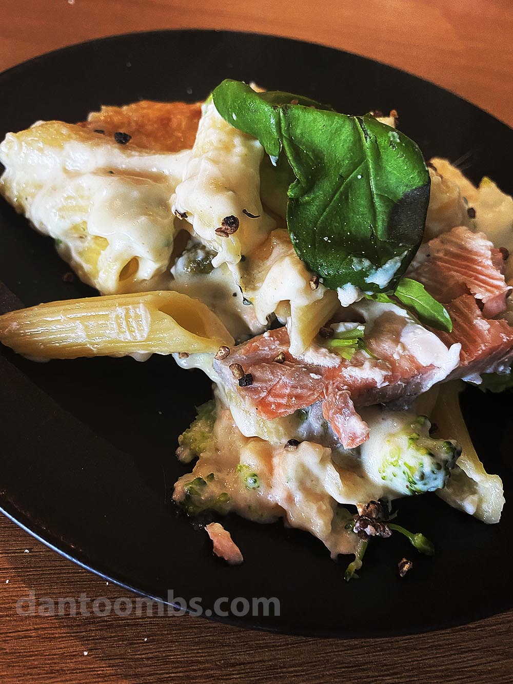 Salmon and Broccoli Pasta Bake World Cuisine by Dan Toombs