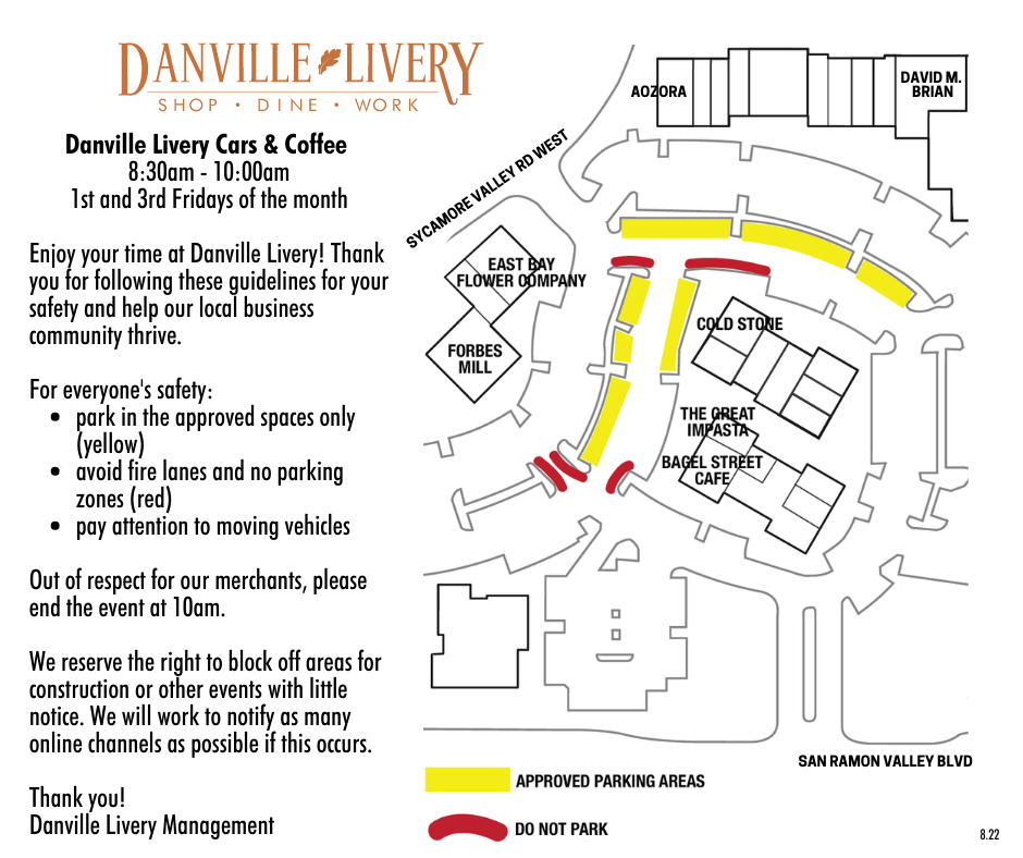 Danville Livery Cars & Coffee Danville Livery Shopping Center