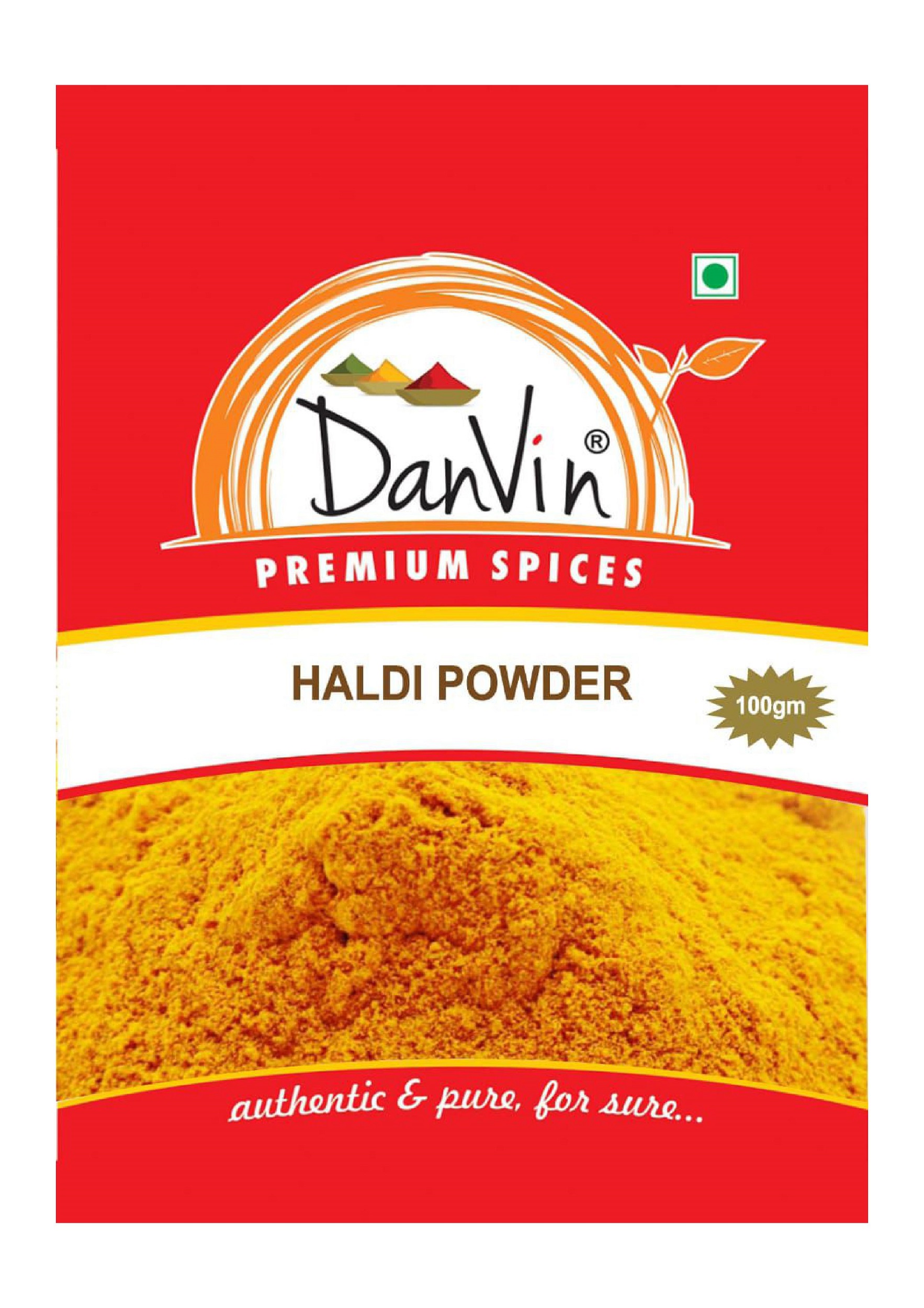 Danvin Turmeric Powder ( haldi) Pack Danvin