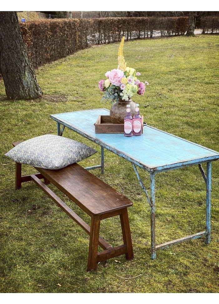 Blått Bord Bord vintage blått 150 cm Dany's Home
