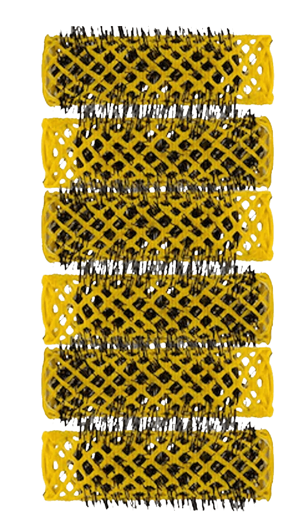 Yellow Hair Brush Rollers IZZAT DAOUK Lebanon