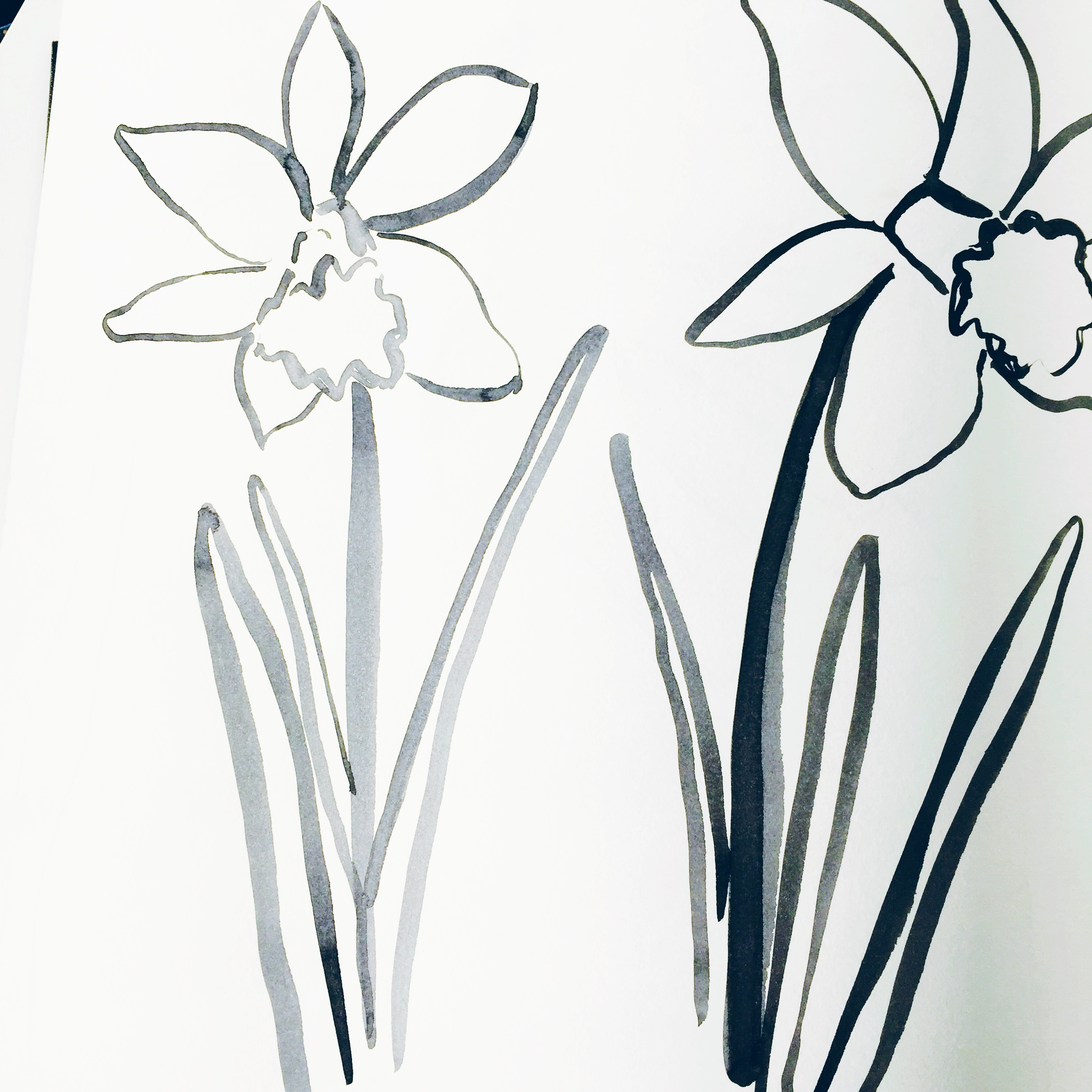 Daffodil doodles… Fabric Flowers by DaphneRosa