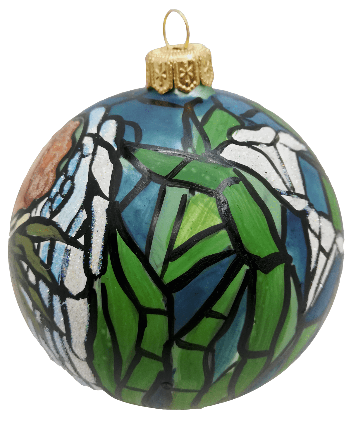 Angel by Tiffany glass Christmas ornament daPolonia
