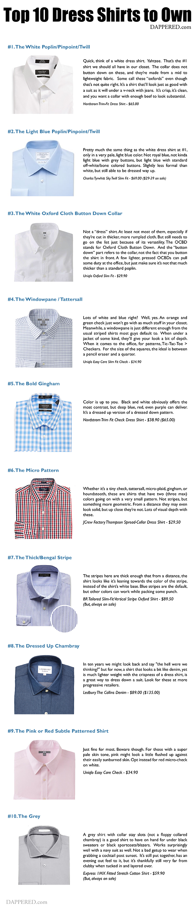 The Top 10 Types of Dress Shirts to Own