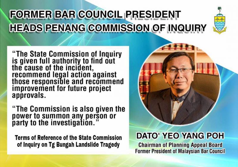 Former Bar Council President chairs Penang Commission of