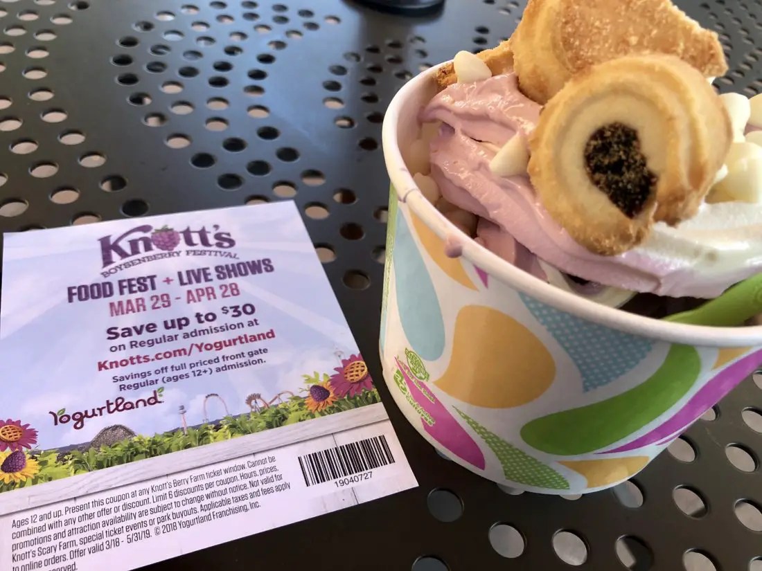 Get a Taste of Knott's Berry Farm's Famous Boysenberry Pie at Yogurtland!