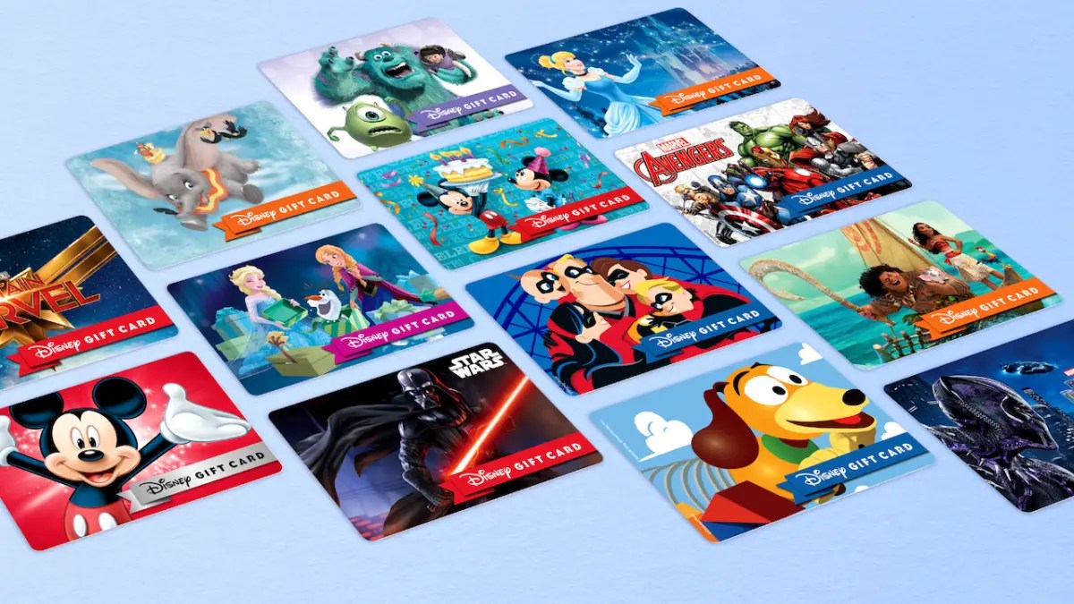 Disney Reveals New Gift Card Designs