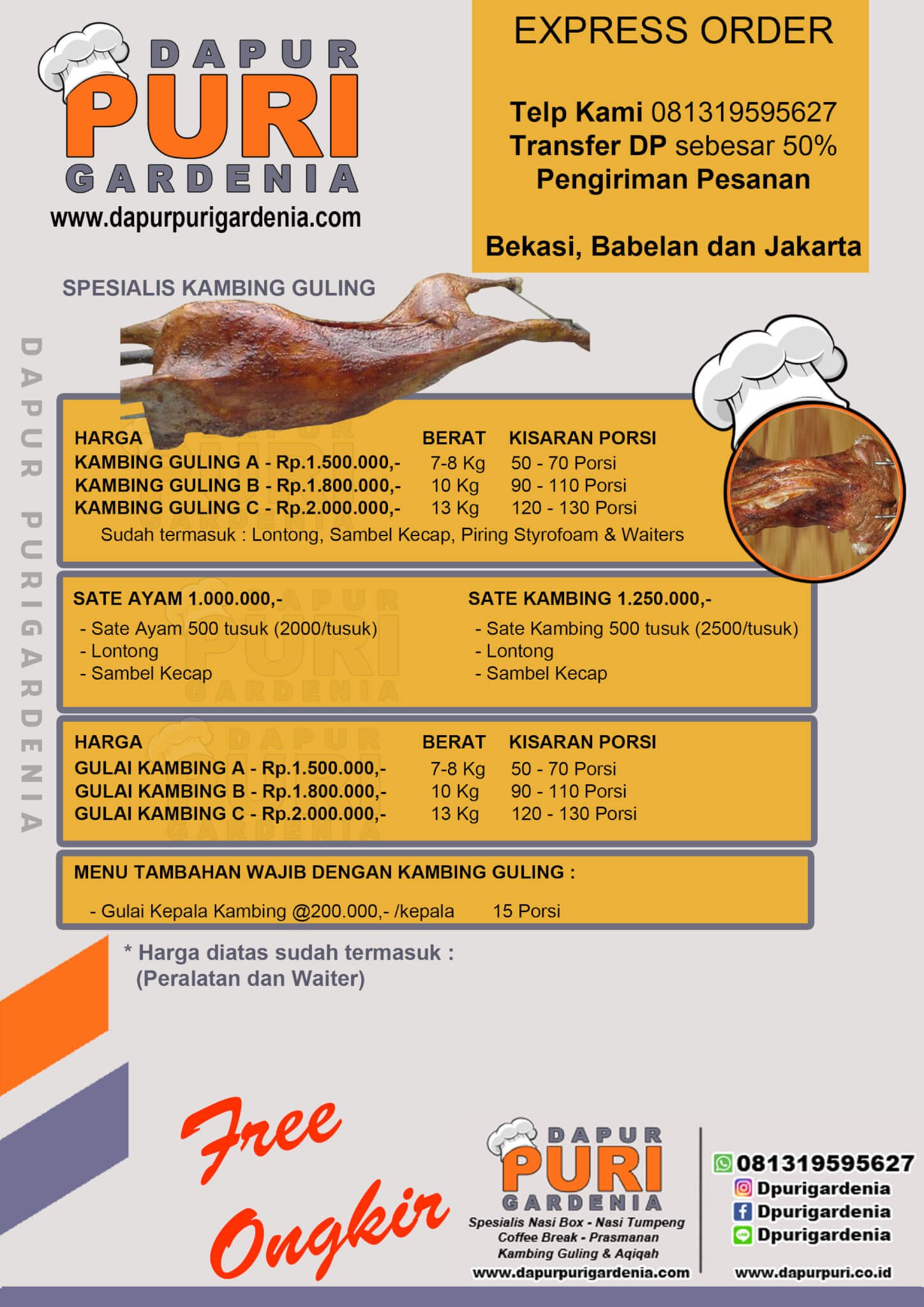 Kambing Guling | 081319595627 Catering Bekasi | Jakarta