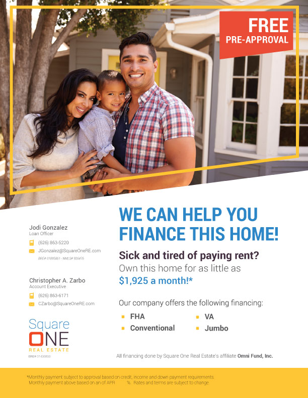 Square One Real Estate Flier